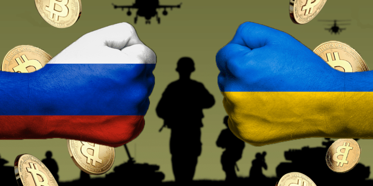 Rusia y Ucrania en guerra y donaciones BTC.