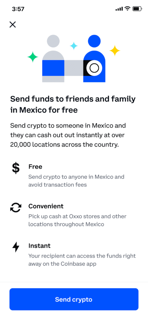 Enviar remesas en bitcoin a México ahora es posible a través de Coinbase