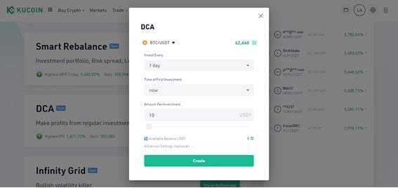 configurar-estrategia-DCA-bot-trading-kucoin