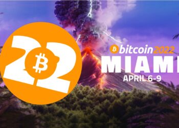 Pancarta promocional del evento Bitcoin 2022