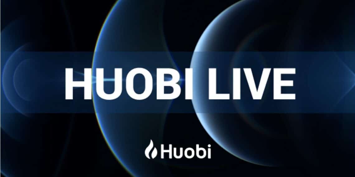 Pancarta promocional del servicio streaming Huobi Live