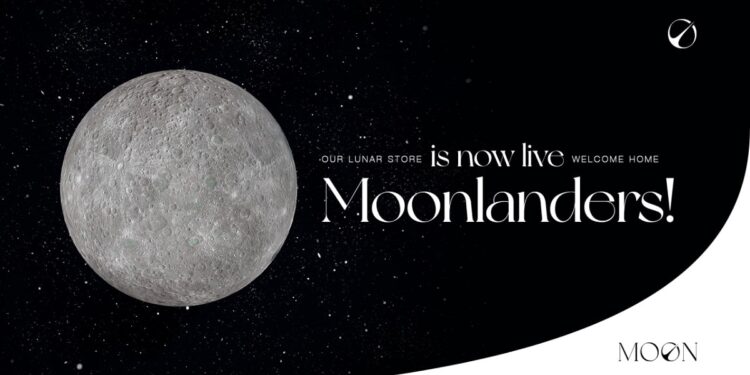 Foto de la luna en el espacio sideral