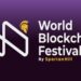 Pancarta promocional del evento World Blockchain Festival