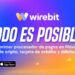 Pancarta promocional del procesador de pagos Wirebit