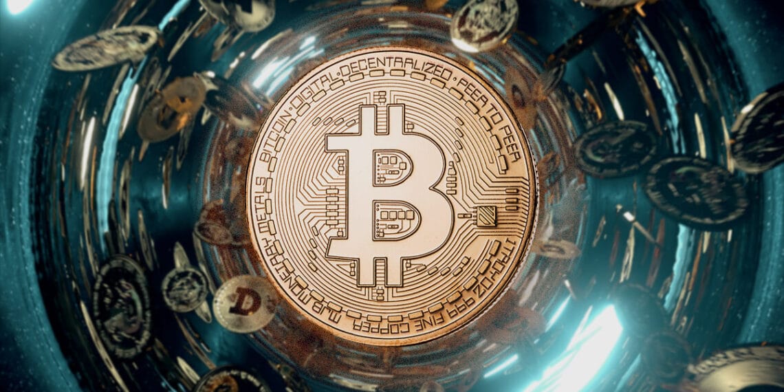 bitcoin en el centro de la emision de tokens en vortice