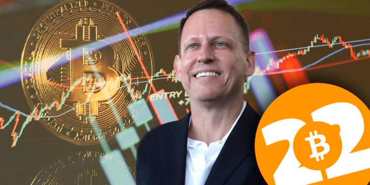 Peter Thiel y BTC en Bitcoin Conference 2022.