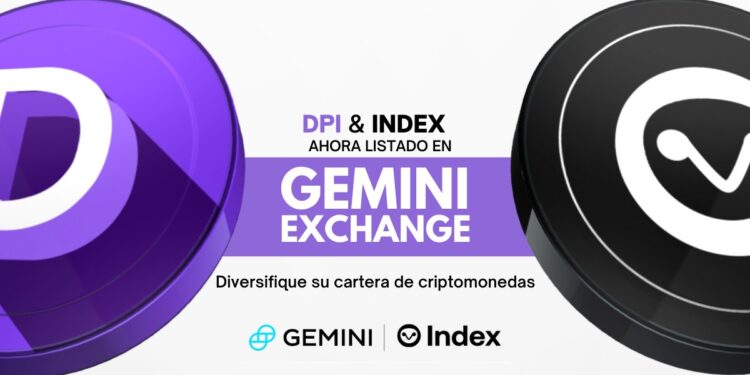 Logos de los tokens INDEX y DPI en colores púrpura y negro