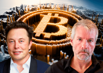 Elon Musk y Michael Saylor con Bitcoin.