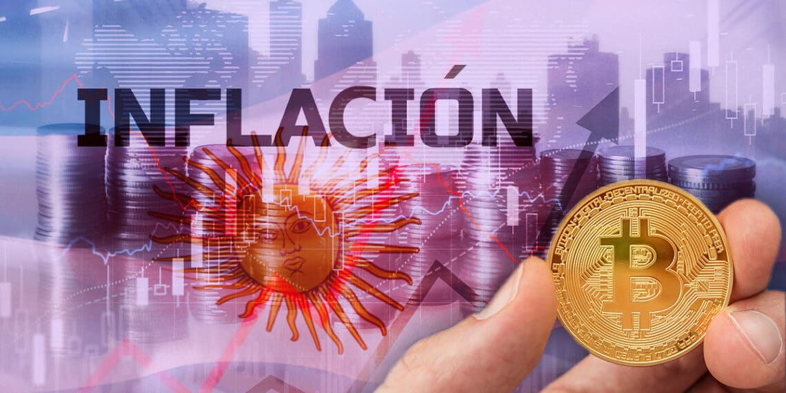 El uso de bitcoin en Argentina se debe en gran parte a los problemas económicos. Composición por CriptoNoticias. Funtap/ stock.adobe.com; Maksym Kapliuk/ stock.adobe.com;