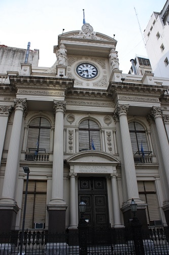 facade of the Central Bank of the Republic of Argentina