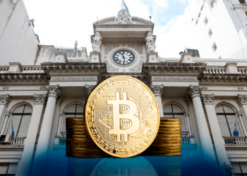 Banco Central de Argentina junto a Bitcoin.