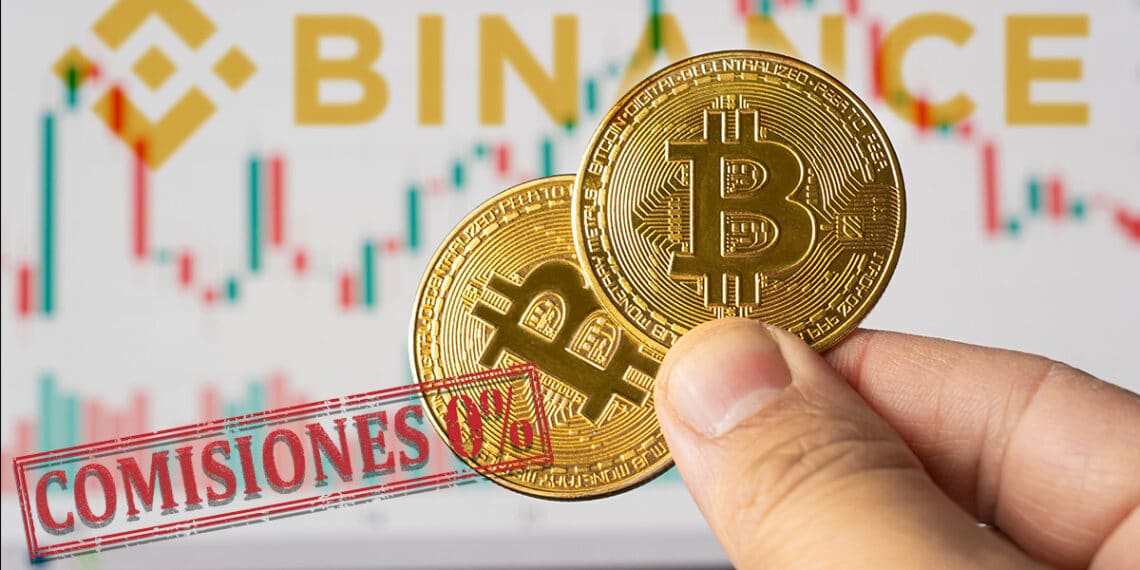 Comisiones al 0% en Binance con Bitcoin.