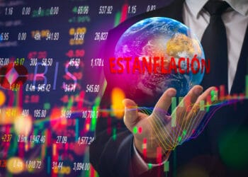 El panorama económico mundial, con la amenaza de estanflación, no es muy alentador según la visión del BIS. Composición por CriptoNoticias. TaweeW.asurut/ stock.adobe.com; BIS/ bis.org.