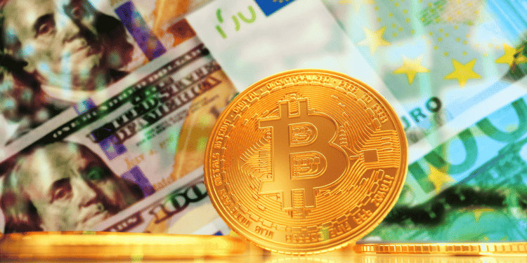 Habla la comunidad de bitcoin sobre el la paridad alcanzada entre el euro y el dólar. Composición por CriptoNoticias. miomio13/ stock.adobe.com; axynia/ stock.adobe.com