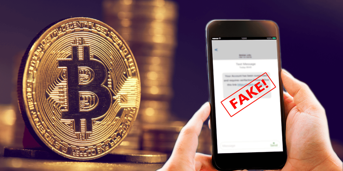 Cuerpos de seguridad estadounidenses alertan a los ciudadanos de aplicaciones fraudulentas para invertir en bitcoin y pelea contra ataques ransomware norcoreanos. Composición por CriptoNoticias. Fuente: panuwat ; fox17 / stock.adobe.com.