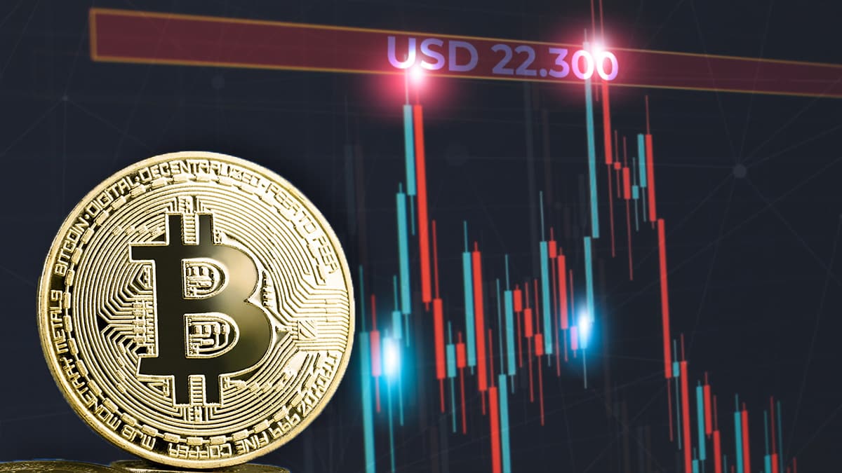Bitcoin toca los USD 22.300 y cae tras encontrar nueva resistencia