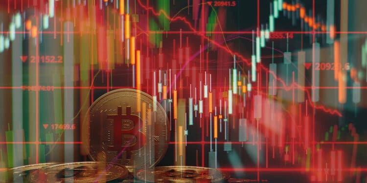 Bitcoin intenta encontrar fondo en medio del mercado bajista. Composición por CriptoNoticias. Patgrap/ stock.adobe.com; Maximusdn/ stock.adobe.com