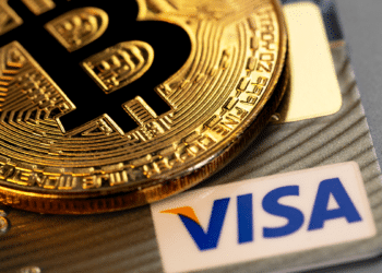 Bitcoin y tarjeta Visa.