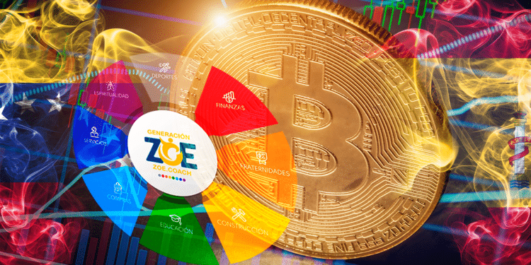 Bitcoin, Generación ZOE, bandera Venezuela y España.
