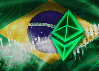 Red blockchain de Brasil arrancó sus operaciones, hoy 30 de mayo, en la ciudad de Brasilia. Composicion por CriptoNoticias. Fuente: TexBr / lumerb / stock.adobe.com.