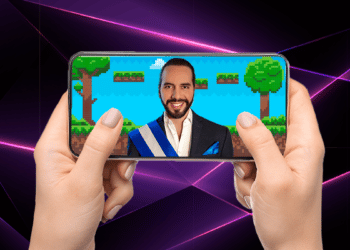 Nayib Bukele dentro de un videojuego.