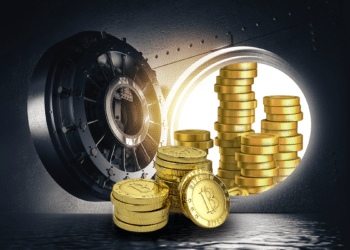 En caso de quiebra, los fondos depositados en Coinbase por sus clientes podrían ser usados para pagar deudas de la empresa. Composición por CriptoNoticias. Fuente: fergregory / stock.adobe.com / pngegg.com.