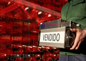 La venta de hardware minero hecha por Celsius resultó bastante oportuna antes de su bancarrota. Composición por CriptoNoticias. Fuente: jes2uphoto/ stock.adobe.com; Celsius/ celsus.com; artiemedvedev/ stock.adobe.com.