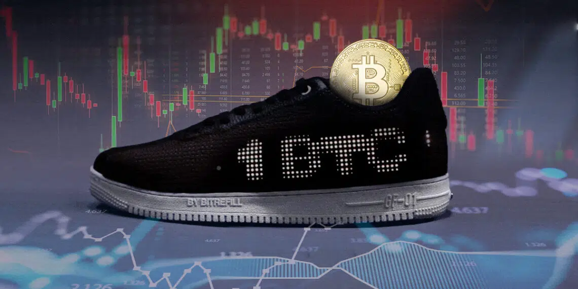 With These Shoes You Will Always Have the Price of Bitcoin at Your Feet