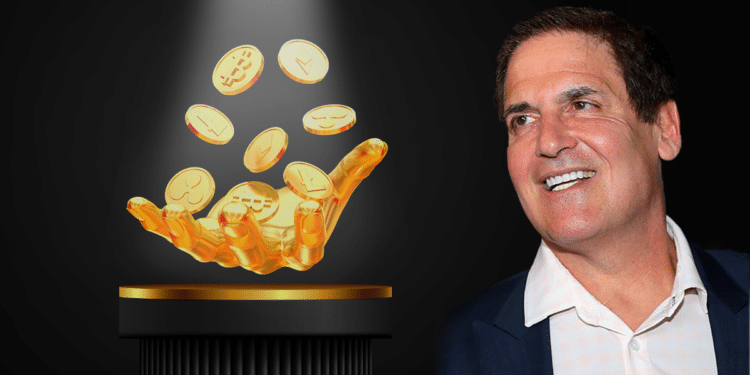 Mark Cuban junto a criptomonedas.