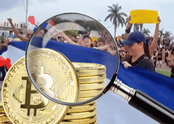 Protesta El Salvador y Bitcoin con lupa.