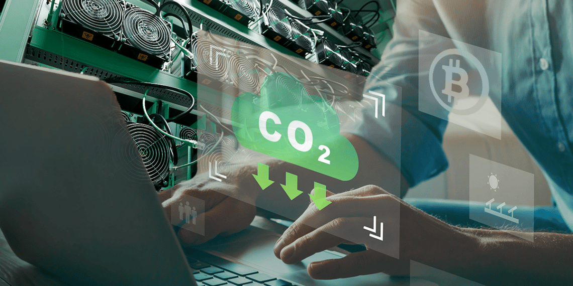 El consumo energético y el impacto ambiental de la minería de Bitcoin están a la baja. Composición por CriptoNoticias. Fuente: Song_about_summer ; artiemedvedev / stock.adobe.com.