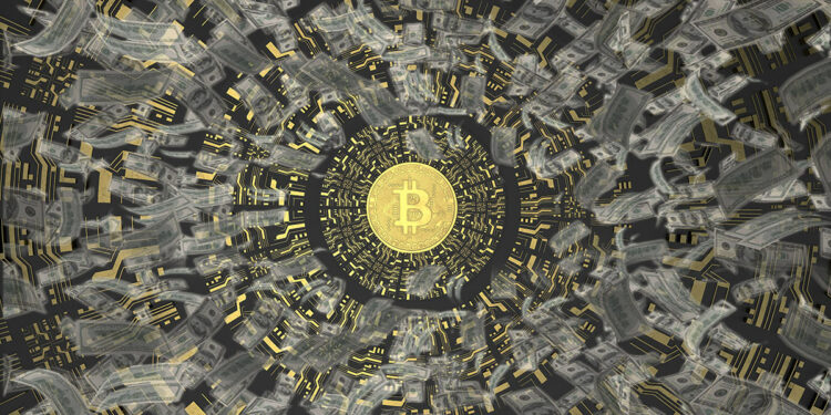 Dólares enviados en la red de bitcoin.