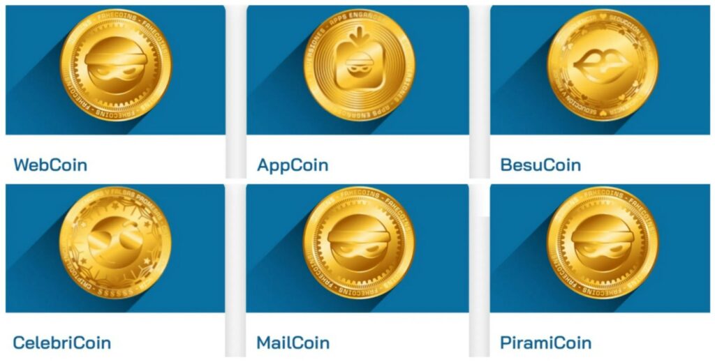 Six scam cryptocurrencies.