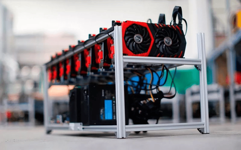 Rigs de minería Ethereum.