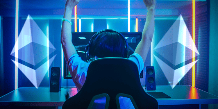 Arbitrum Nova se enfocará en la velocidad, que es un elemento fundamental para los videojuegos en Ethereum. Composición por CriptoNoticias. Fuente:  Gorodenkoff / adobe.stock.com ; Ethereum / cryptologos.cc.