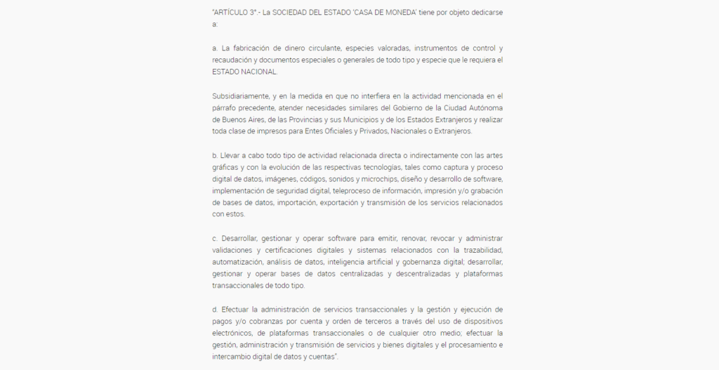 así quedaron establecidas las funciones de la casa de la moneda