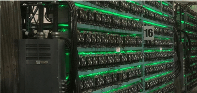 Hive Blockchain Bitcoin Mining Farm.