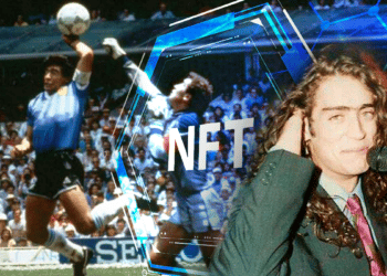 Maradona y Rodrigo con NFT.
