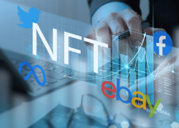 Facebook, Instagram, eBay y otras empresas están mirando a los NFT como parte de sus proyectos a largo plazo, sin detenerse en el mercado bajista. Composición por CriptoNoticias. Fuente: wikipedia.org / everythingpossible / stock.adobe.com.