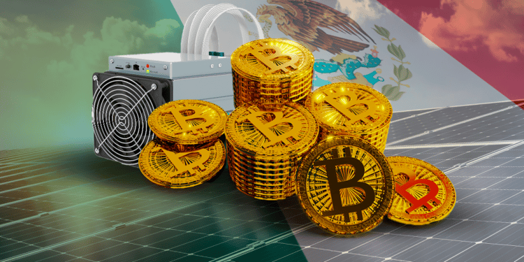 Minería de Bitcoin con energía solar en México.