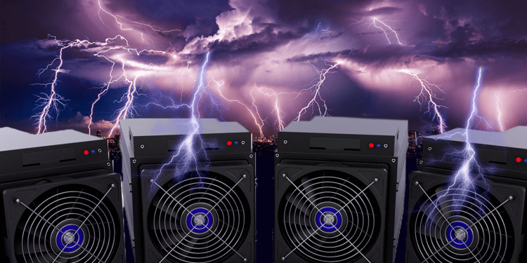 Las pruebas eléctricas iniciales de los mineros de Marathon fueron positivas. Composición por CriptoNoticias. Fuente: stnazkul ; castorStock / stock.adobe.com.