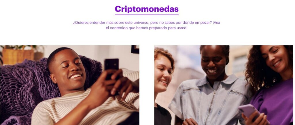 Sitio web de Nubank.