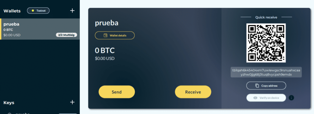 Nunchuk hardware wallet de Bitcoin.