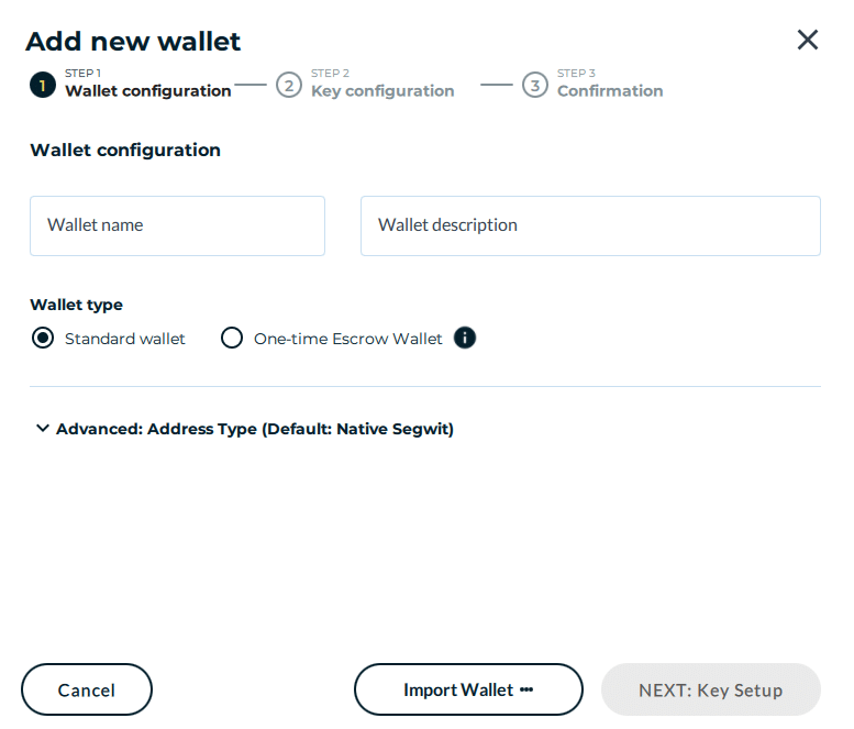 Nunchuk hardware wallet de Bitcoin.