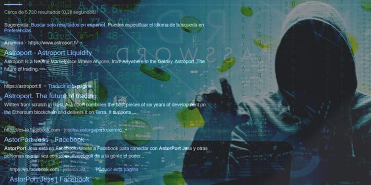 robo de criptomonedas a usuarios de terra ocasionado por phishing en publicidad falsa de google