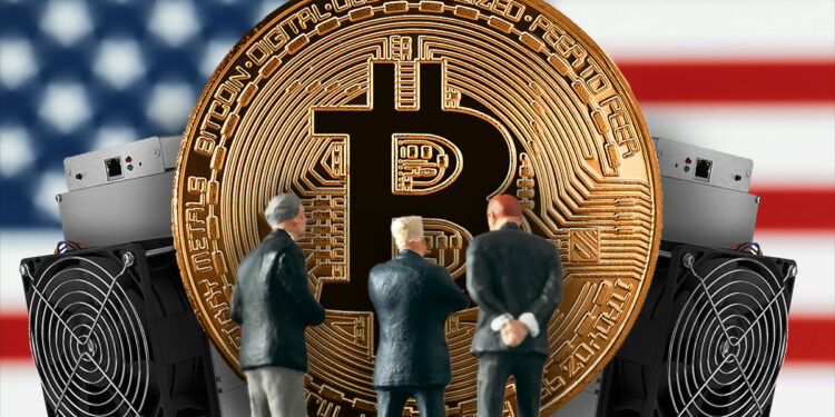 Políticos estadounidenses y mineros ASIC con Bitcoin.