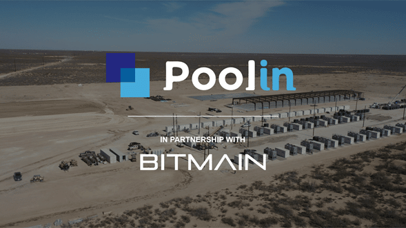 Granja de minería Poolin en asociación con Bitmain.