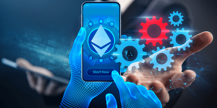 ethOS es un sistema operativo que permite utilizar aplicaciones descentralizadas de Ethereum de forma nativa en el teléfono celular. Composición por CriptoNoticias. Fuente: pngegg.com / iuriimotov ; ProstoSvet / stock.adobe.com.