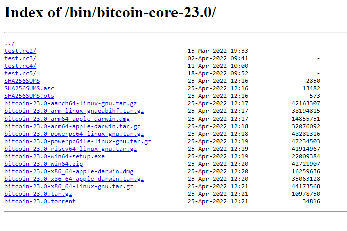 Compatibility between Bitcoin Core 23.0 and different operating systems