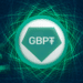 Token GBPT junto al logo de la libra esterlina.